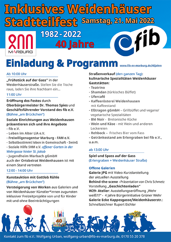 Programmflyer 40 Jahre fib Programmflyer 40 Jahre fib