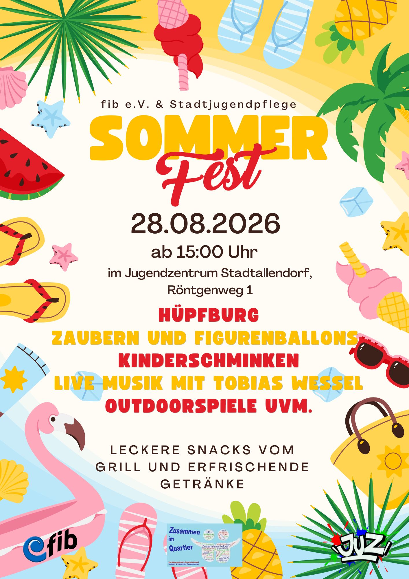 Plakat Einladung zum Sommerfest in Stadtallendorf 2026 Plakat Einladung zum Sommerfest in Stadtallendorf 2026